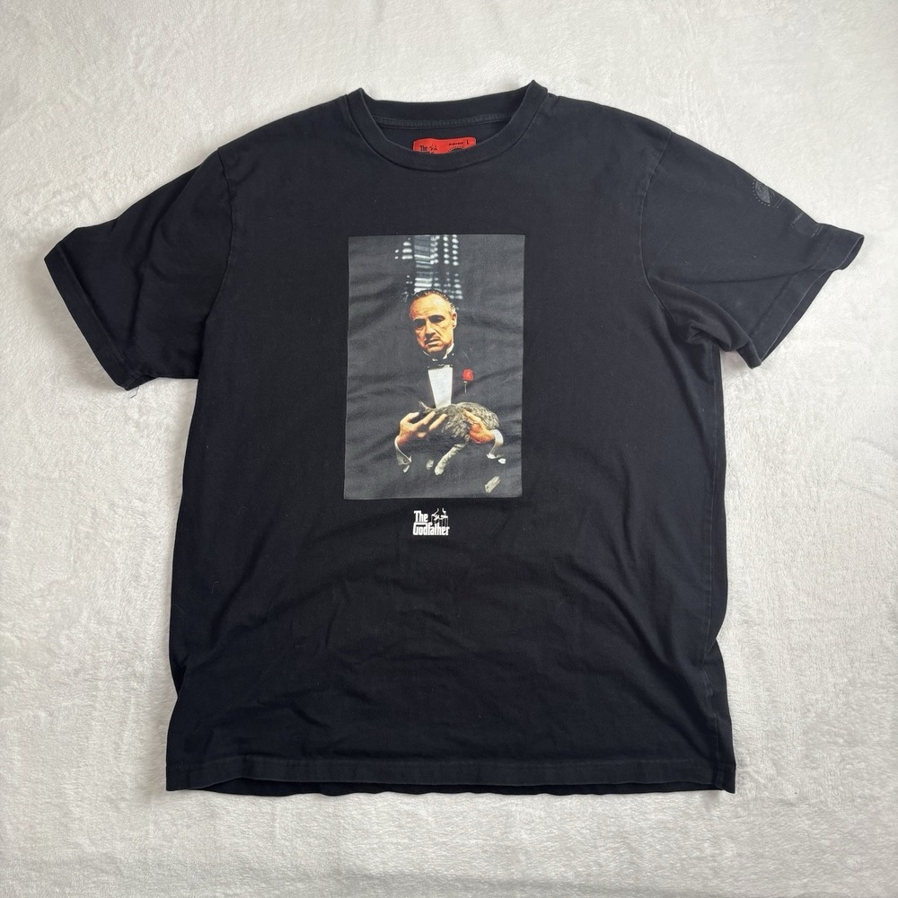 The Godfather Shoe Palace Black Short Sleeve Graphic Shirt Men's Large